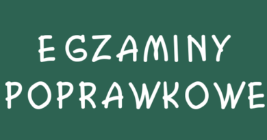 EGZAMINY POPRAWKOWE EGZAMINY POPRAWKOWE