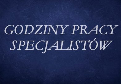 GODZINY PRACY SPECJALISTÓW