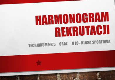 HARMONOGRAM REKRUTACJI