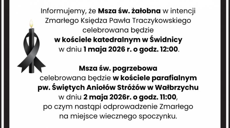 UROCZYSTOŚĆ POGRZEBOWA ŚP. KS. PAWŁA TRACZYKOWSKIEGO
