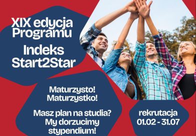 XIX EDYCJA PROGRAMU INDEKS START2START XIX EDYCJA PROGRAMU INDEKS START2START