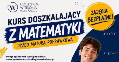 BEZPŁATNY KURS Z MATEMATYKI PRZED MATURĄ POPRAWKOWĄ BEZPŁATNY KURS Z MATEMATYKI PRZED MATURĄ POPRAWKOWĄ