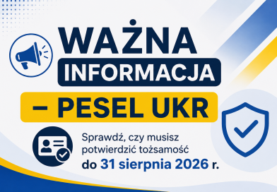 WAŻNA INFORMACJA – PESEL UKR