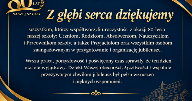 DZIĘKUJEMY !
